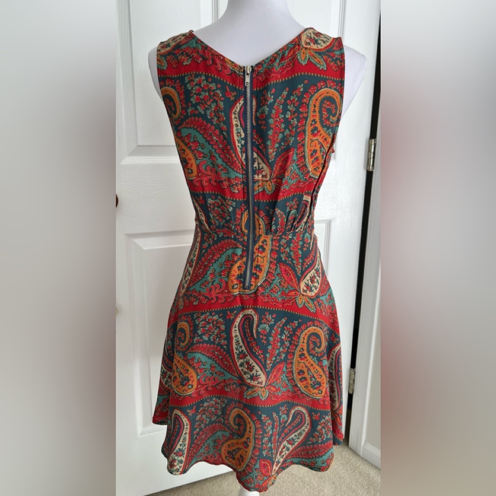 Free People Sleeveless Print Dress - size 4 - Picture 2 of 7